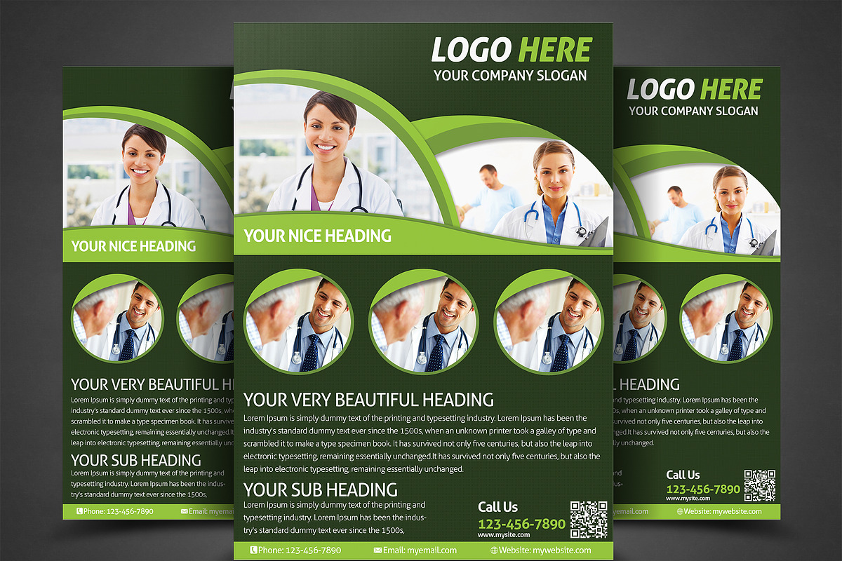 Health & Medical Doctors Flyer in Flyer Templates - product preview 8