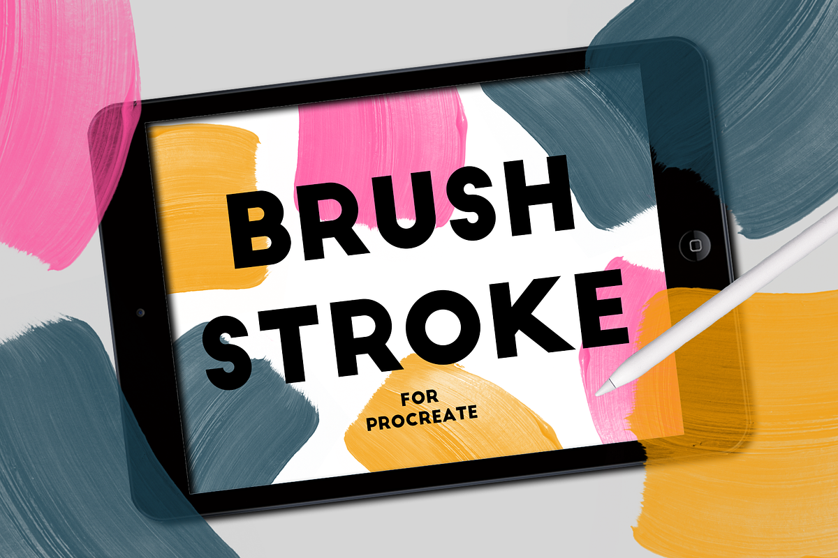 BRUSH STROKE STAMPS FOR PROCREATE in Photoshop Brushes - product preview 8