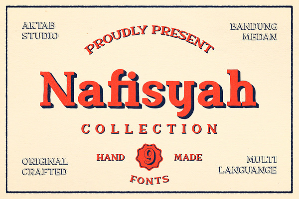 Nafisyah Slab - 9 Layered Font