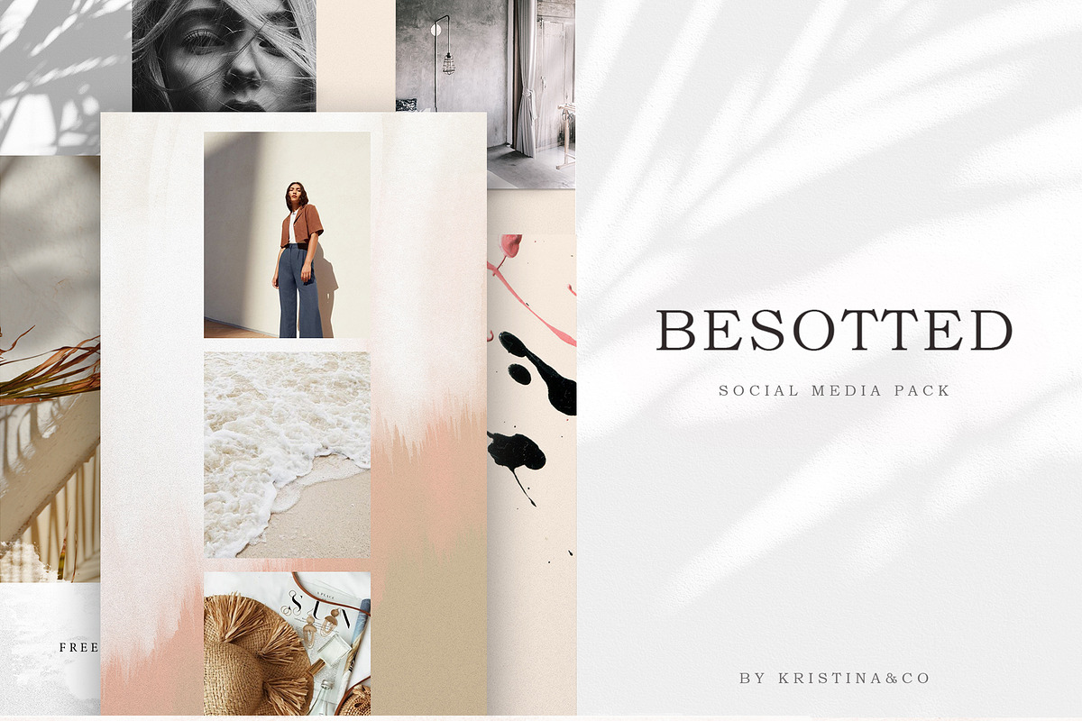 Besotted templates PS & Canva in Instagram Templates - product preview 8