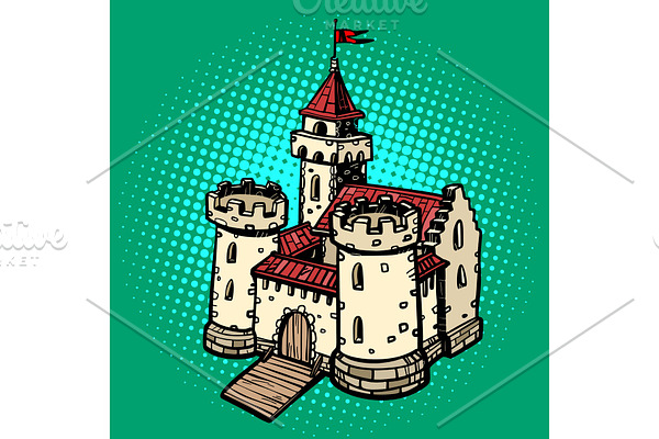 medieval castle, fairy kingdom. real