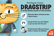 Dragstrip | Illustrator Brush Kit