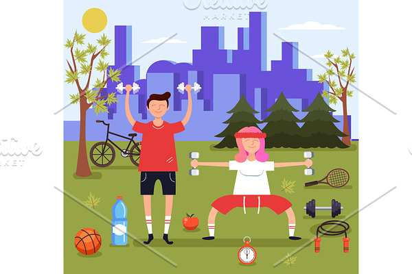 Sport fitness concept