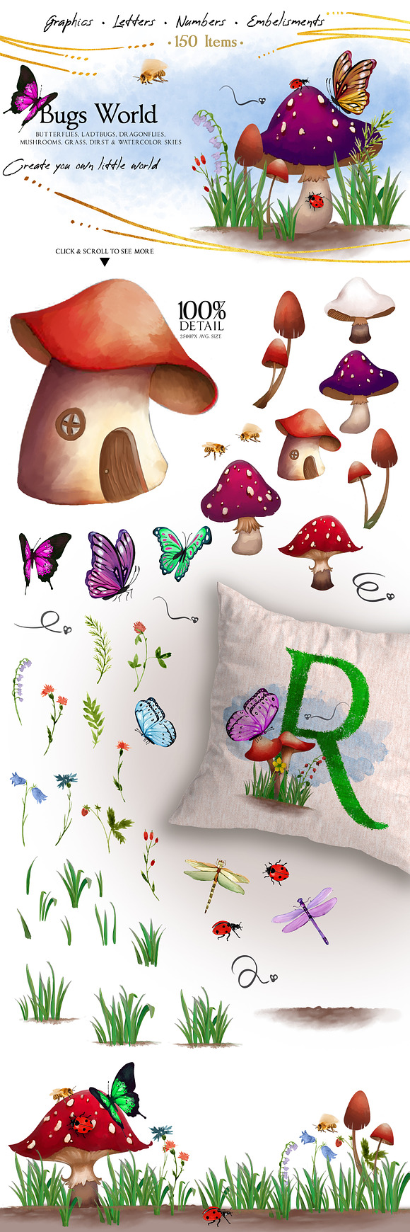 Bugs World Collection in Illustrations - product preview 4