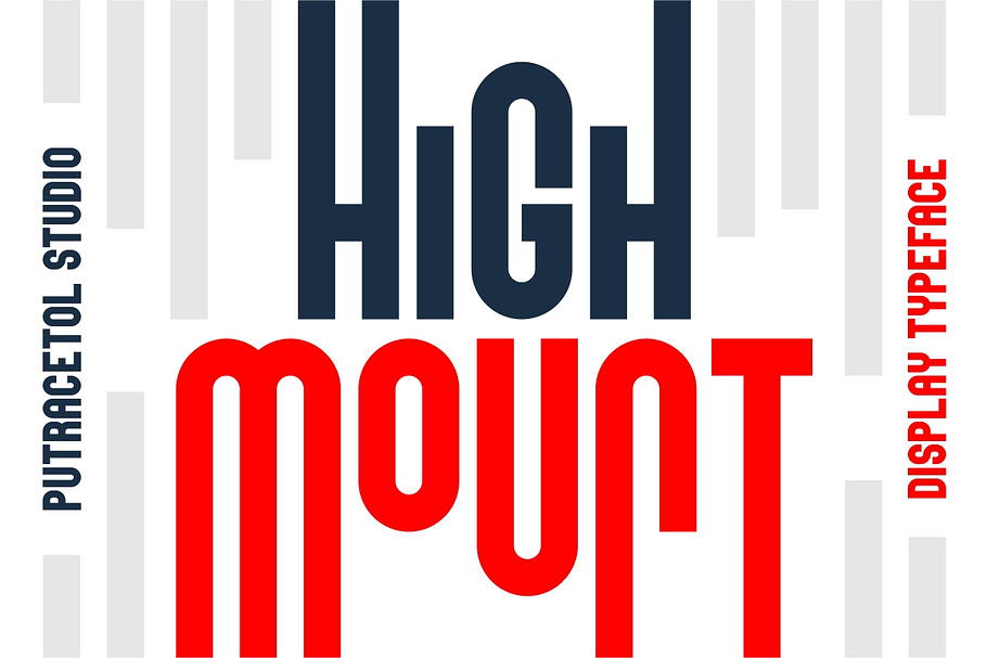 High Mount in Block Fonts - product preview 8