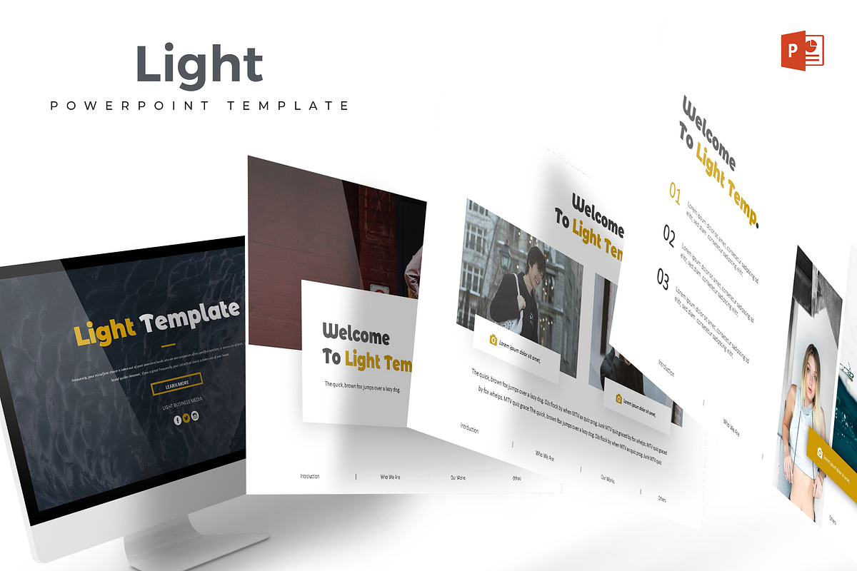 Light - Powerpoint Template in PowerPoint Templates - product preview 8