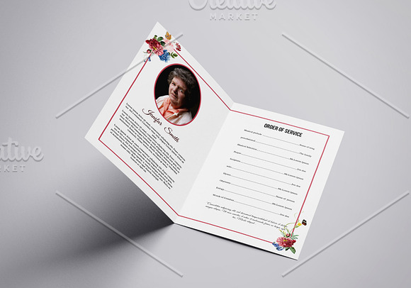 Funeral Program Template - V859 in Brochure Templates - product preview 2