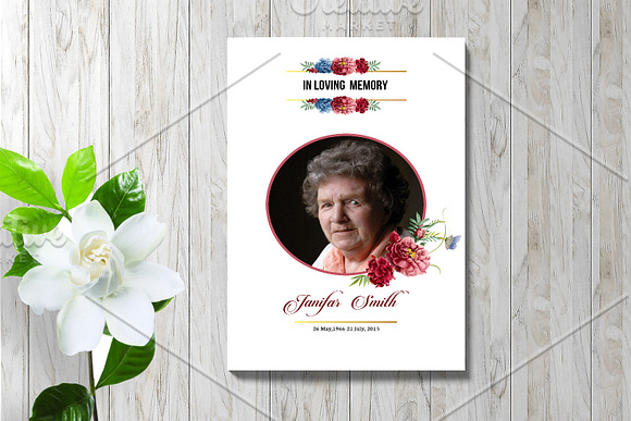 Funeral Program Template - V859 in Brochure Templates - product preview 3