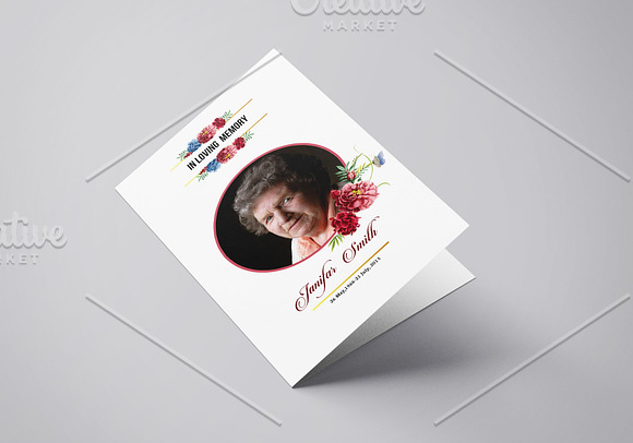 Funeral Program Template - V859 in Brochure Templates - product preview 4