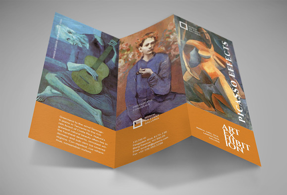 Art Exhibition Trifold in Brochure Templates - product preview 1