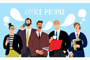 Office people talking