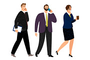 Business people with phones