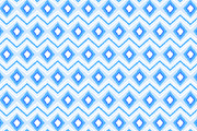 Blue and white ikat seamless pattern