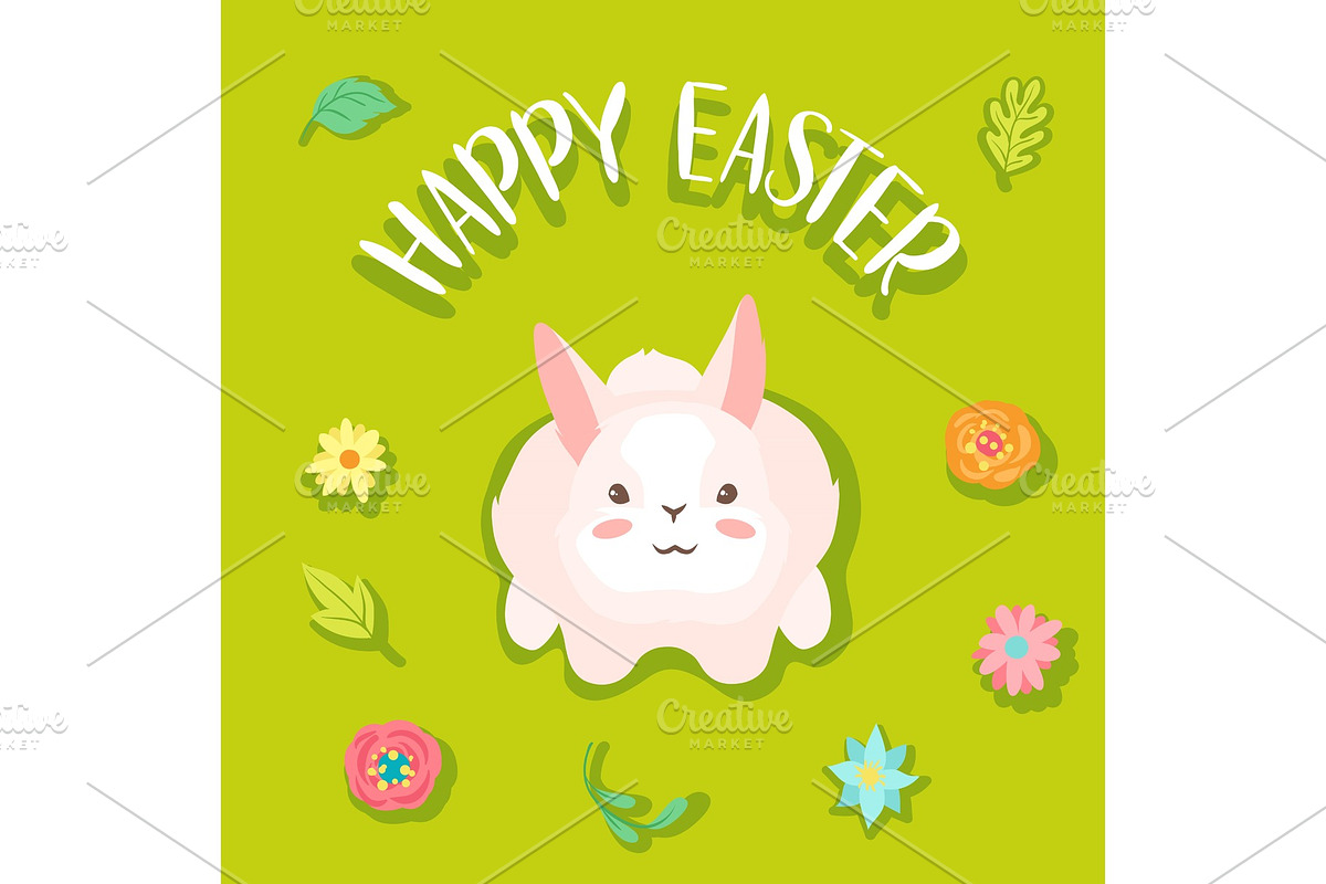 Happy Easter greeting card. in Illustrations - product preview 8