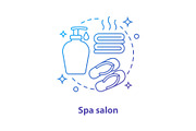 Spa salon concept icon