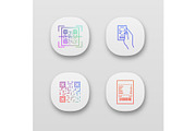 Barcodes app icons set