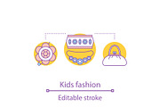 Kids fashion concept icon