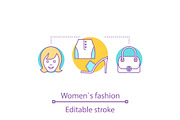 Women's fashion concept icon