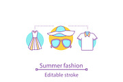 Summer fashion concept icon
