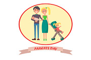 Banner Devoted to Parent's Day with