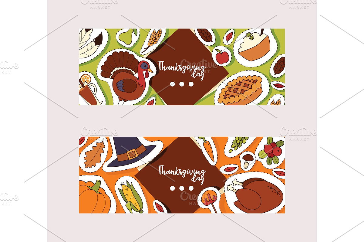 Thanksgiving food vector traditional in Objects - product preview 8