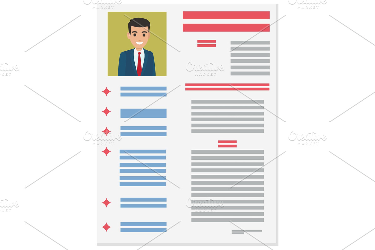 Job Application Form of Businessman in Illustrations - product preview 8
