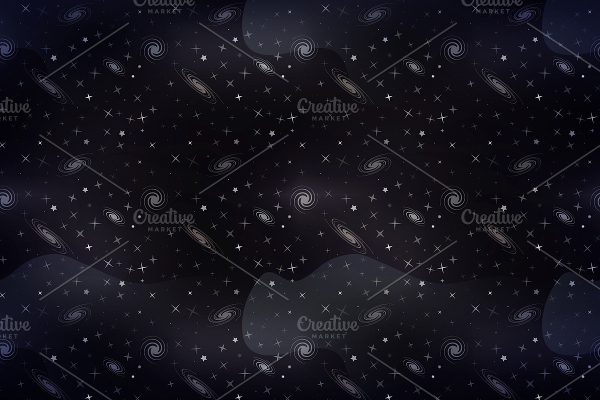 Cartoon deep space background in Illustrations - product preview 8