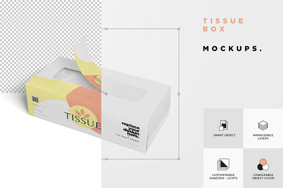 Tissue Box Mockups in Product Mockups - product preview 5
