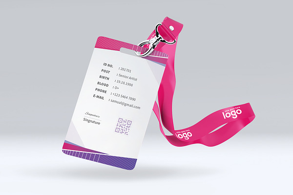 Abstract Id Card Design