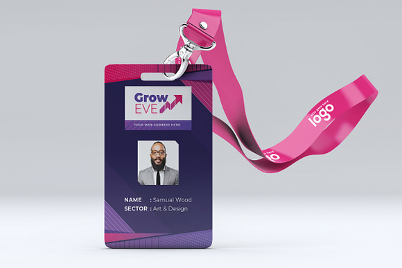 Abstract Id Card Design in Stationery Templates - product preview 4