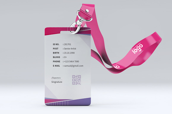 Abstract Id Card Design in Stationery Templates - product preview 5