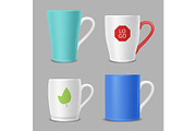 Mockup mugs. Business identity