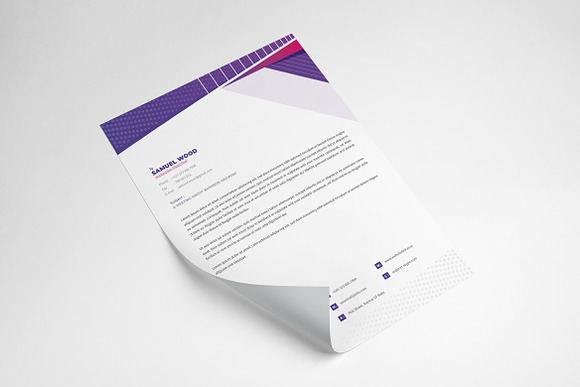 Abstract Letterhead Design in Stationery Templates - product preview 6
