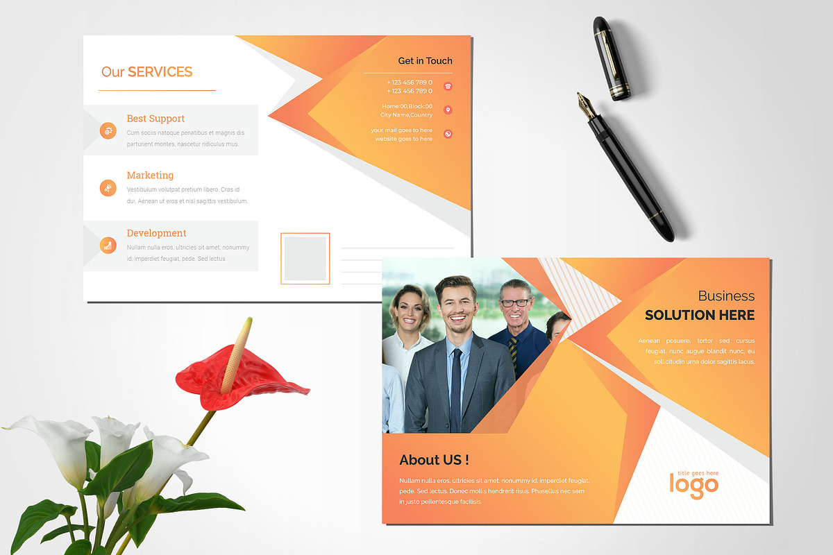 Post Card Design in Postcard Templates - product preview 8
