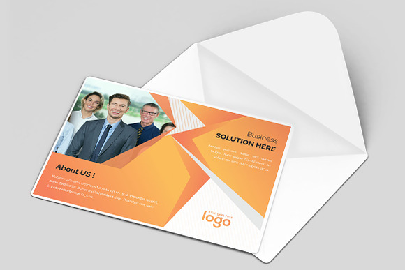 Post Card Design in Postcard Templates - product preview 1