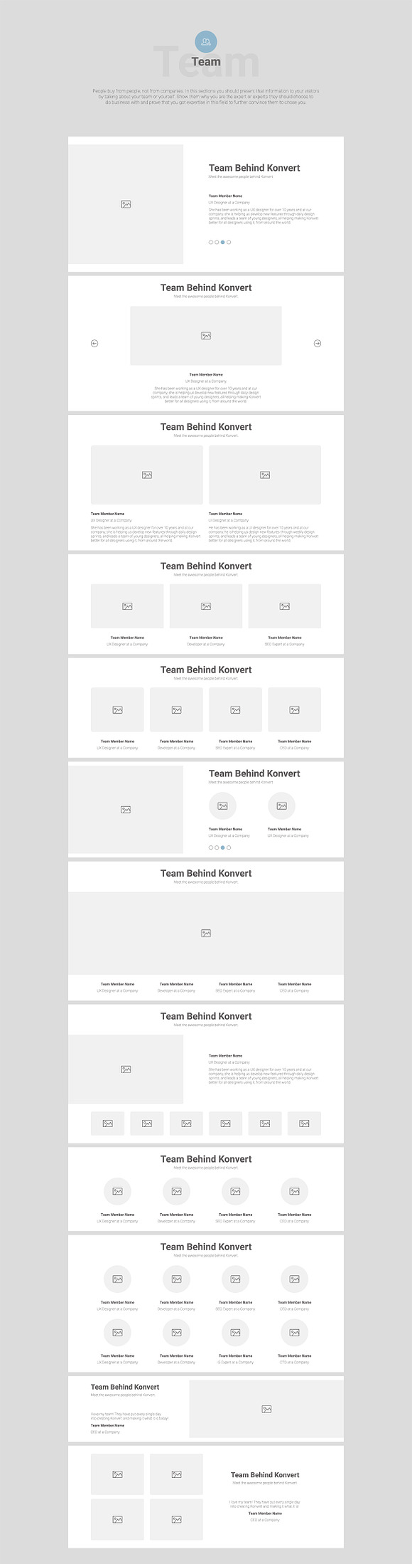 Konvert Landing Page Builder in Wireframe Kits - product preview 9