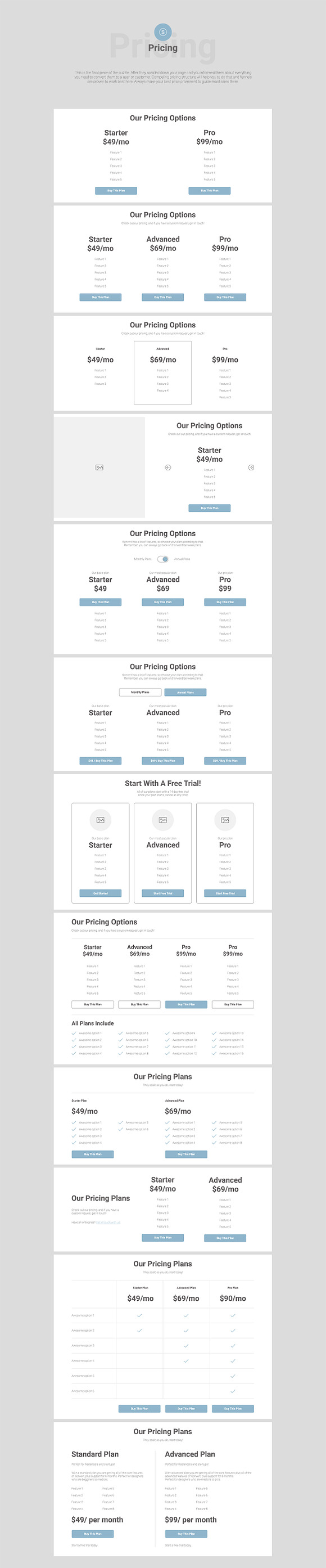 Konvert Landing Page Builder in Wireframe Kits - product preview 10