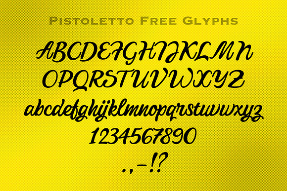 Pistoletto Regular in Script Fonts - product preview 10