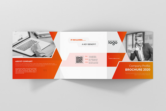 Square Trifold Brochure Design in Brochure Templates - product preview 3