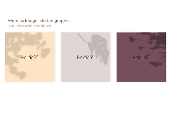 WORD AS IMAGE. ANIMATED GRAPHICS. in Instagram Templates - product preview 2