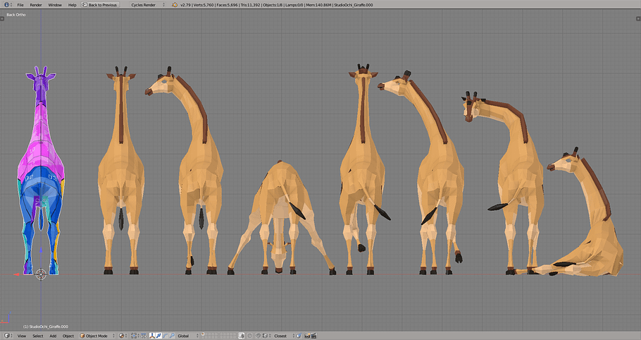 Giraffe in Animals - product preview 6