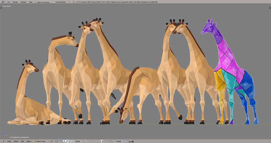 Giraffe in Animals - product preview 7