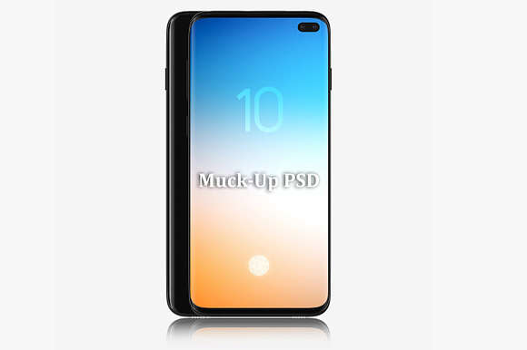 Samsung galaxy S10 Plus mock-up in Mobile & Web Mockups - product preview 2