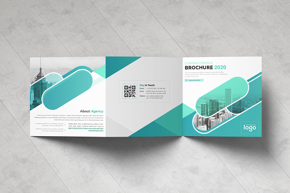 Square Business Tri fold Brochure in Brochure Templates - product preview 1