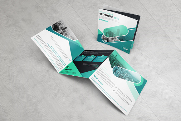 Square Business Tri fold Brochure in Brochure Templates - product preview 5