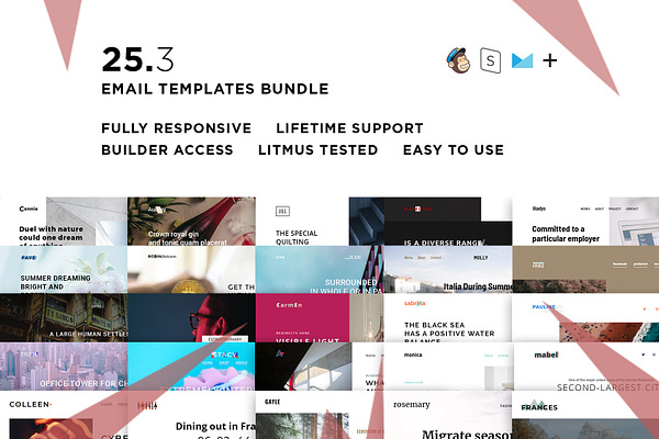 25 Email templates bundle lll