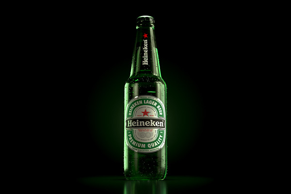 Heineken Bottle Render (C4D/Corona)