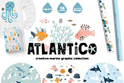 ATLANTICO. Marine graphic collection