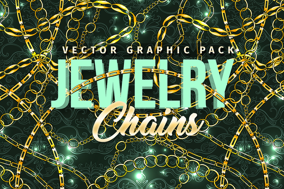 Chains Jewelry Graphics Pack in Add-Ons - product preview 8