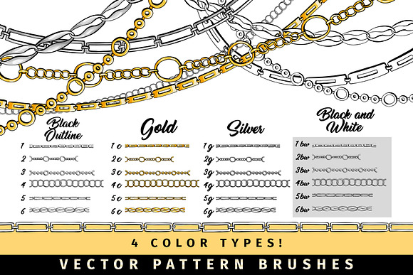 Chains Jewelry Graphics Pack in Add-Ons - product preview 2